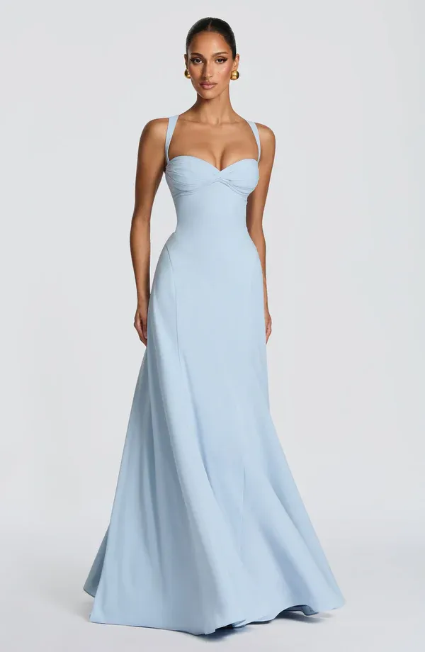 Lydia Camisole Waist-Cinched Maxi Dress