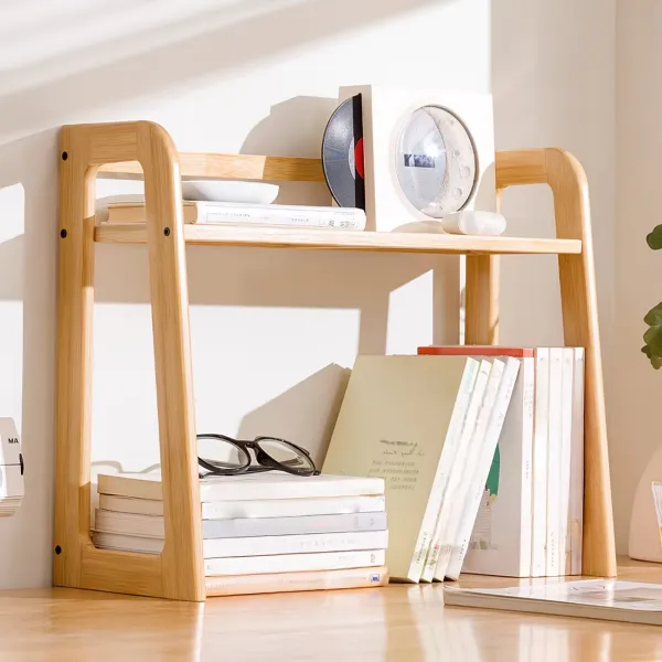 Natural Bamboo Desk Rack