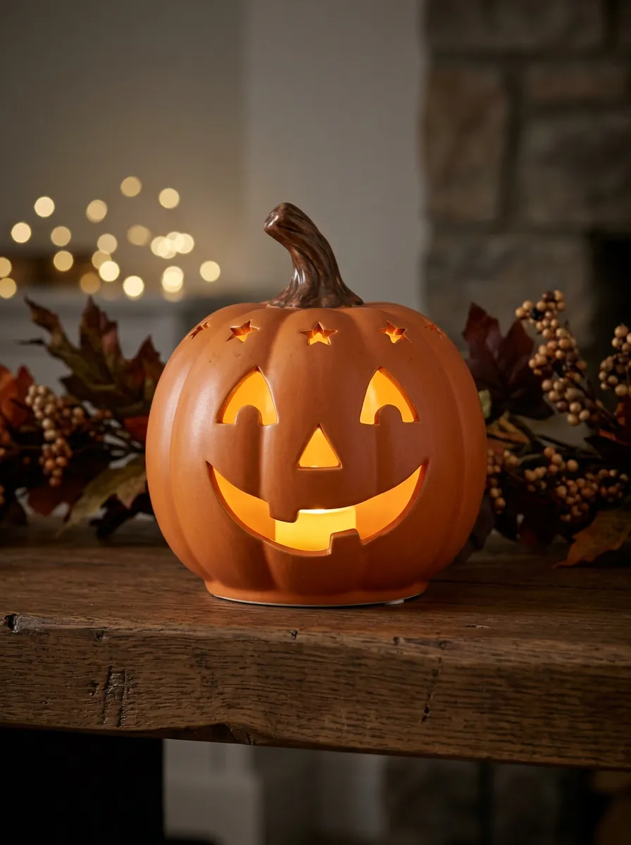 Classic Cutout Halloween Pumpkin Light