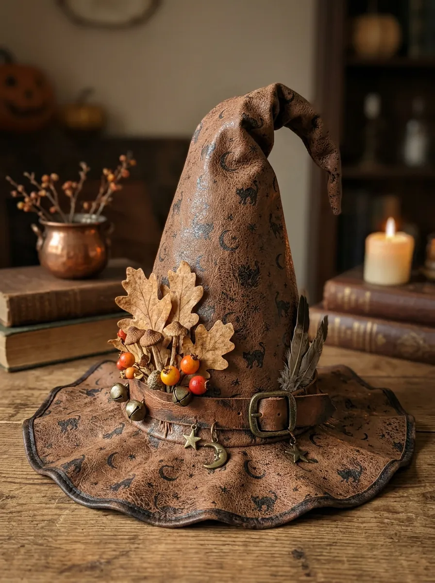 Cat Halloween Witch Hat