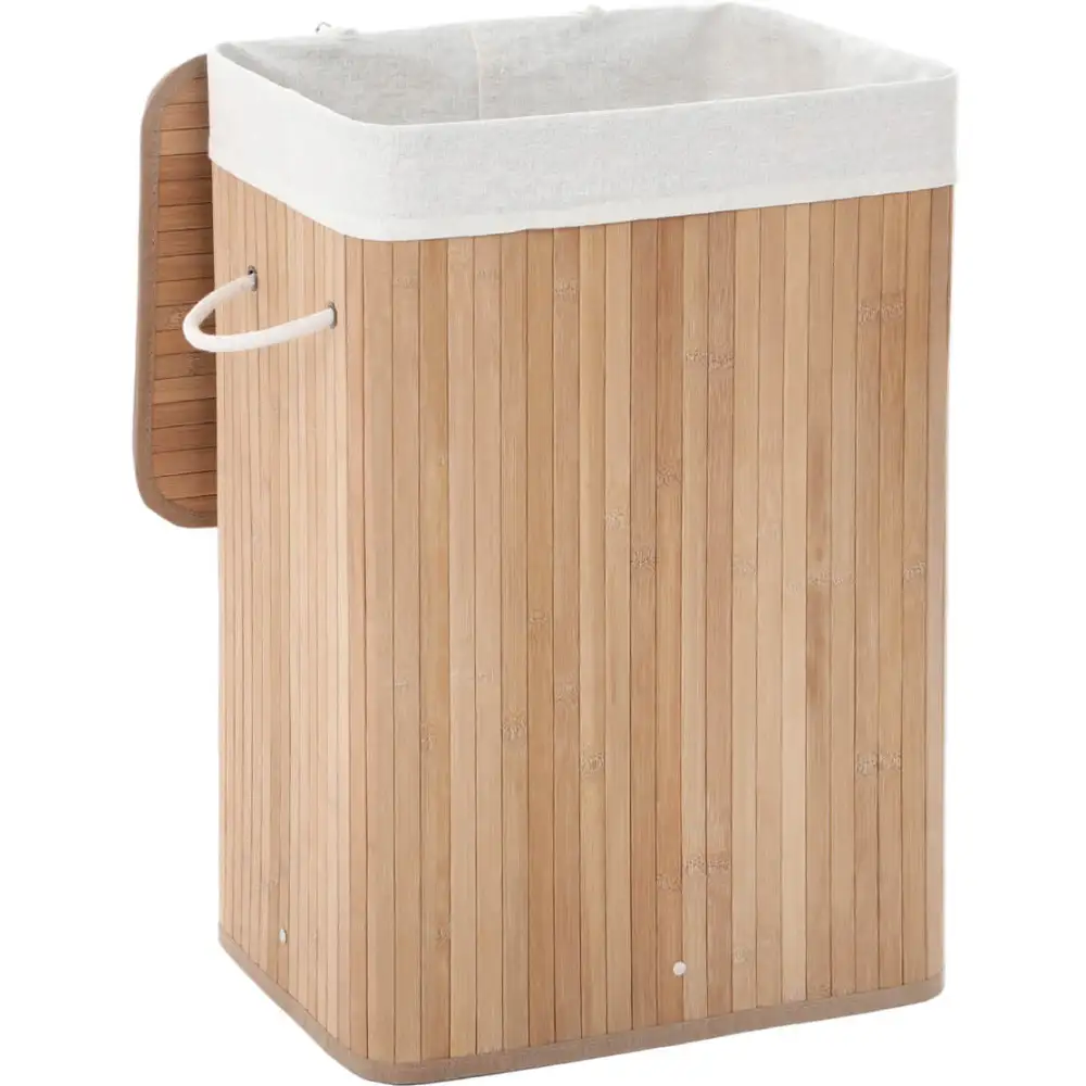 Everyday Lidded Bamboo Laundry Storage Hamper