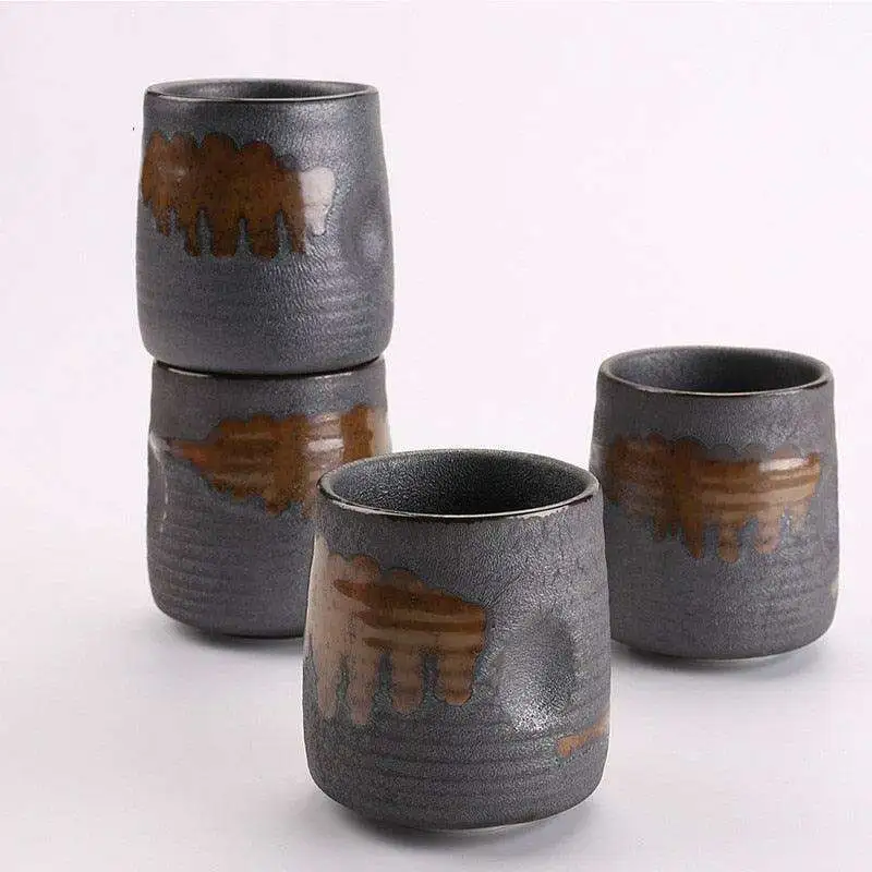 Stoneware Ribbed Drinkware Set