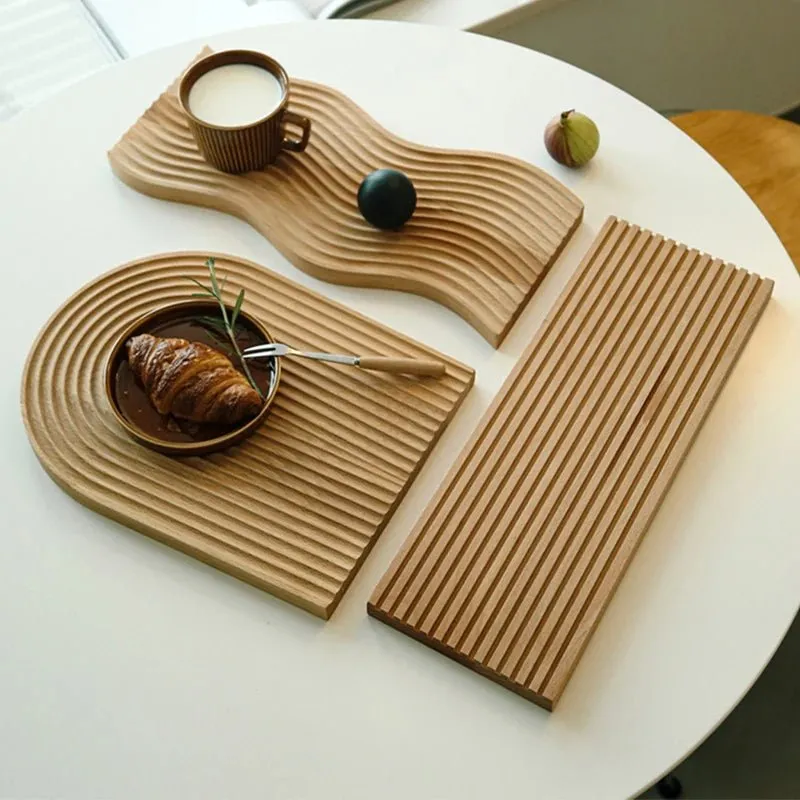 Sculpted Wooden Serving Board