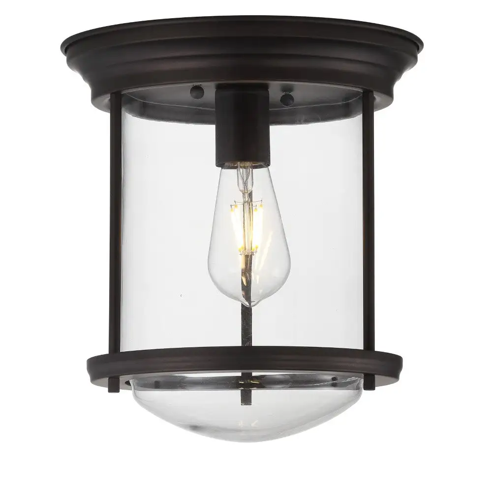 Metal/glass LED Flush Mount