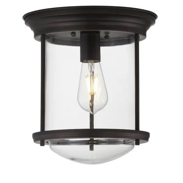 Metal/glass LED Flush Mount