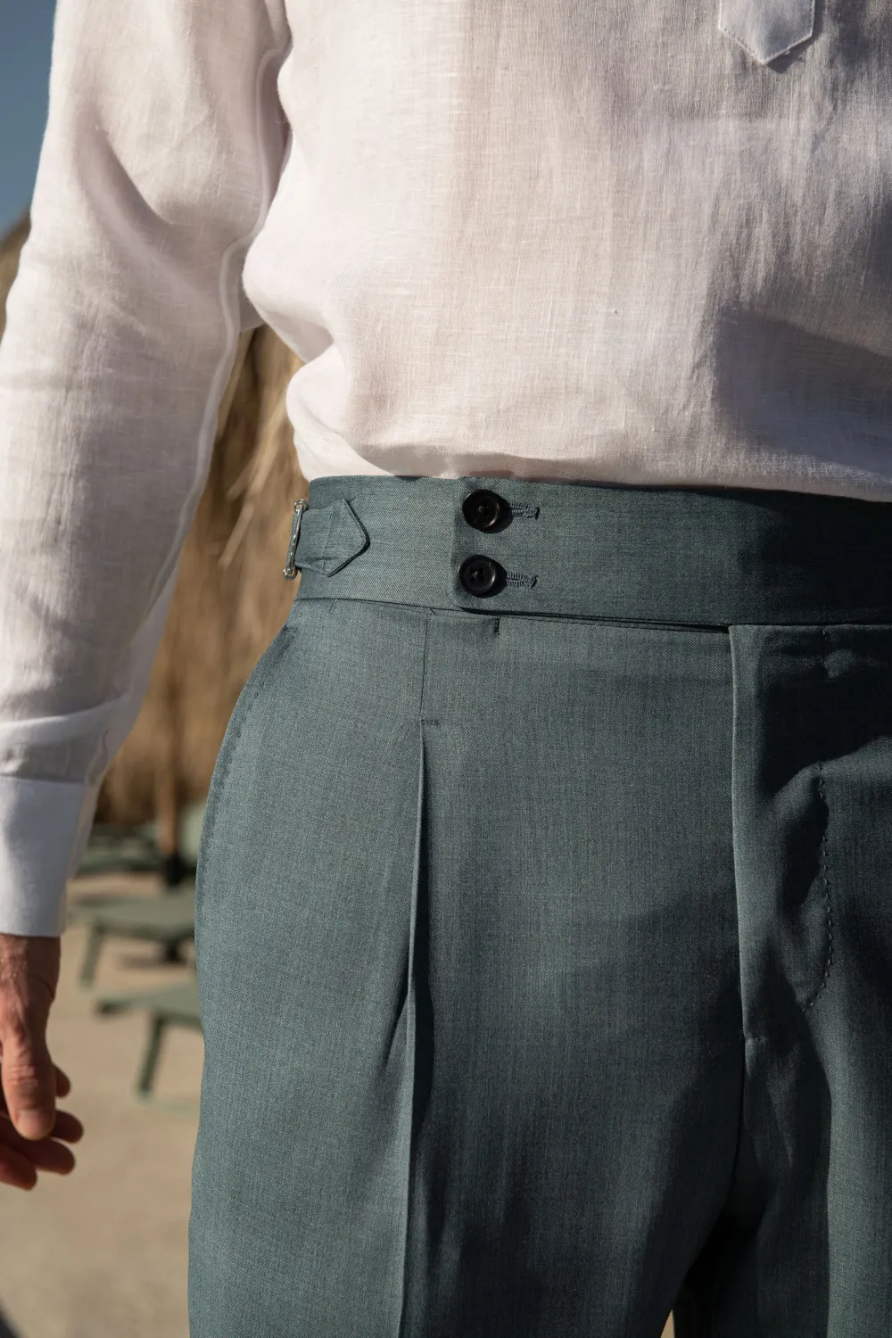 Water Green Trousers Men'S Fashion