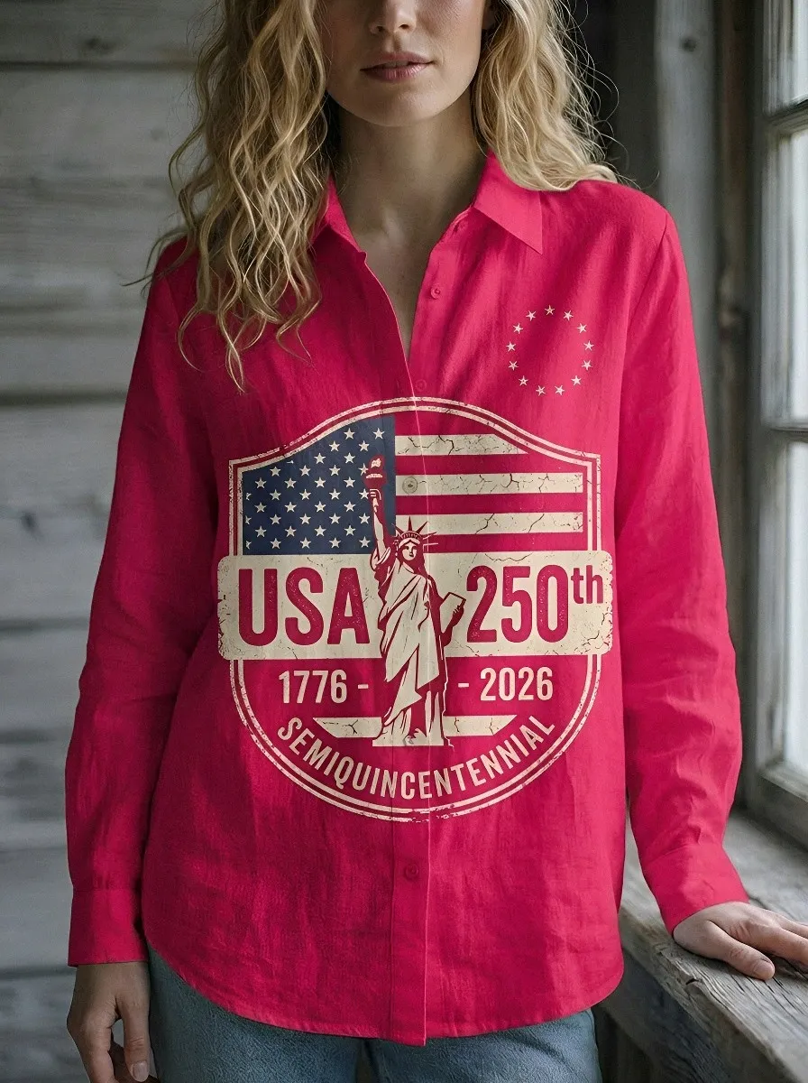 Usa Th Anniversary Casual Shirt Modern