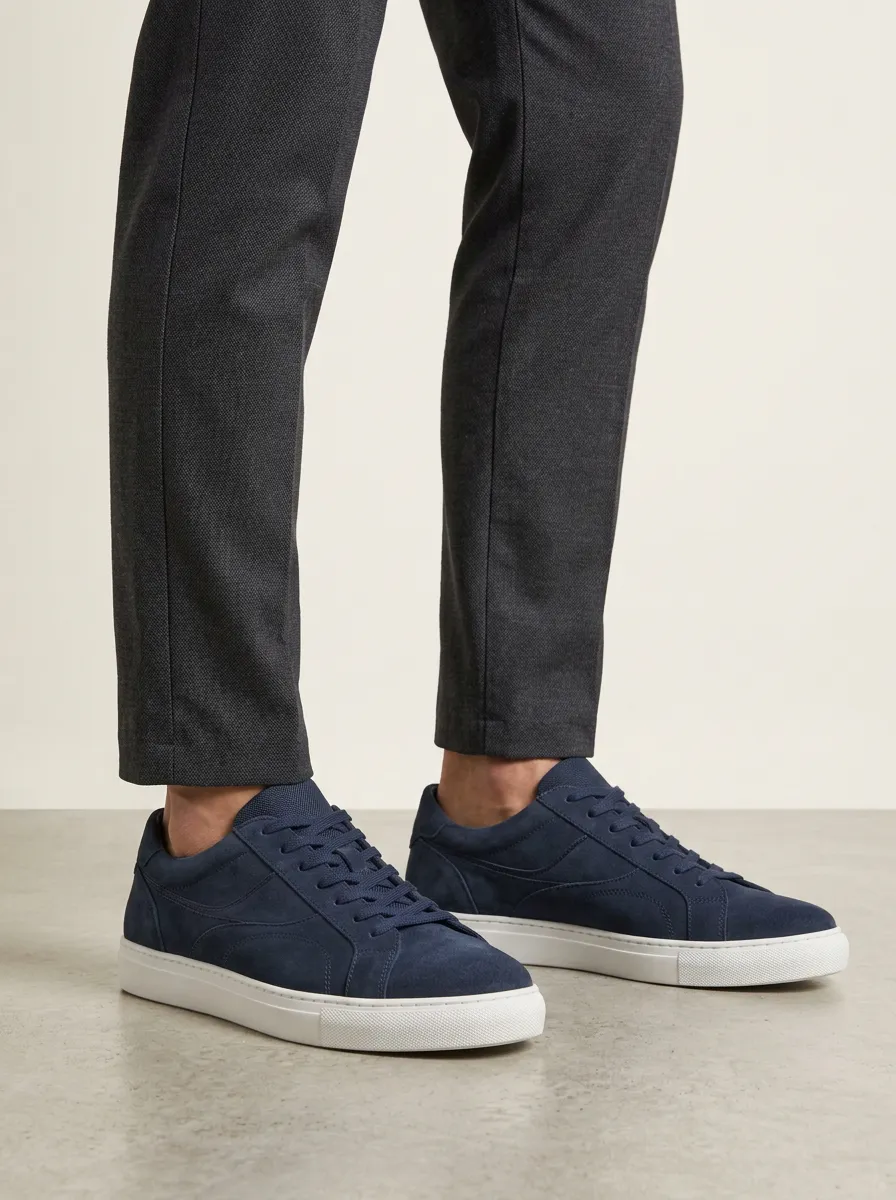 Men's Everyday Minimalist Suede Printed Casual Shoes