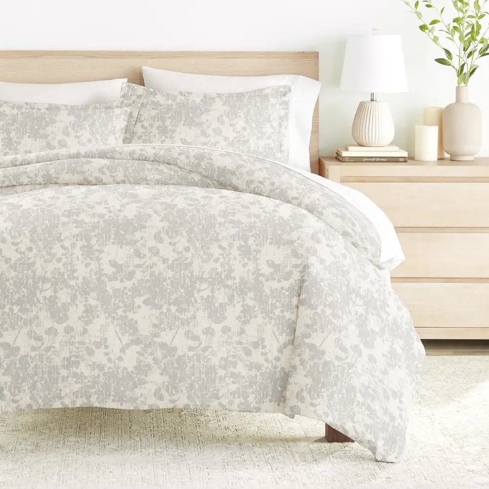 Weathered Floral Pattern Duvet Cover Set
