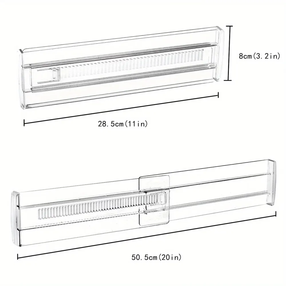2 Pcs Drawer Organizer Divider