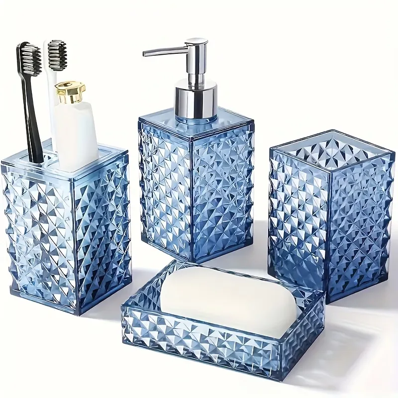 Diamond Texture Bathroom Set