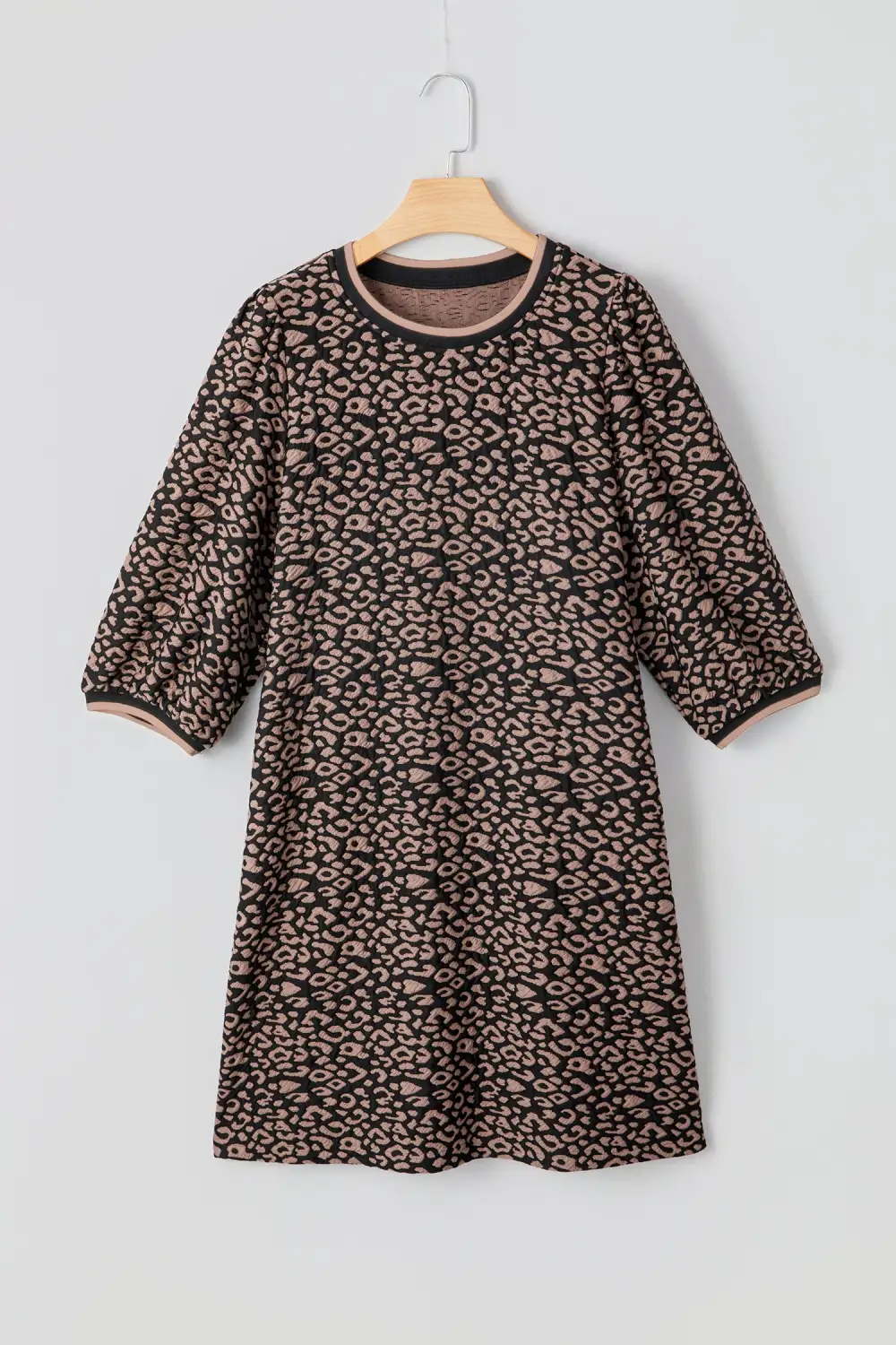 Wearable Cut Animal Print Mini Dress