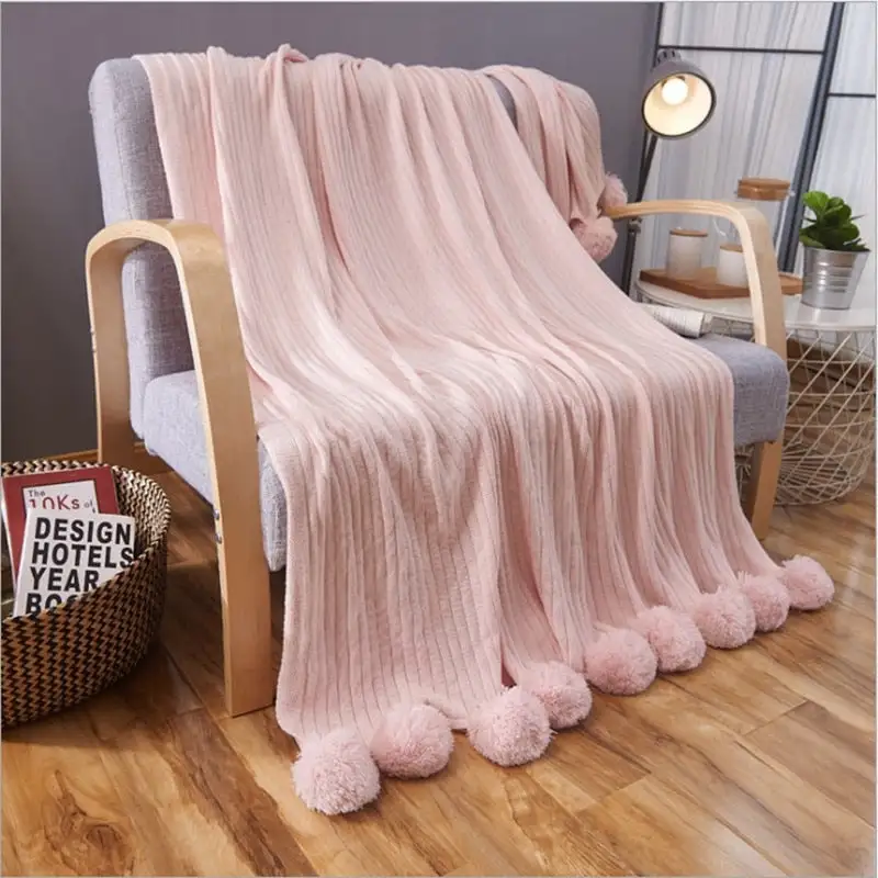 Pan Round Cotton Decorative Throw Blanket