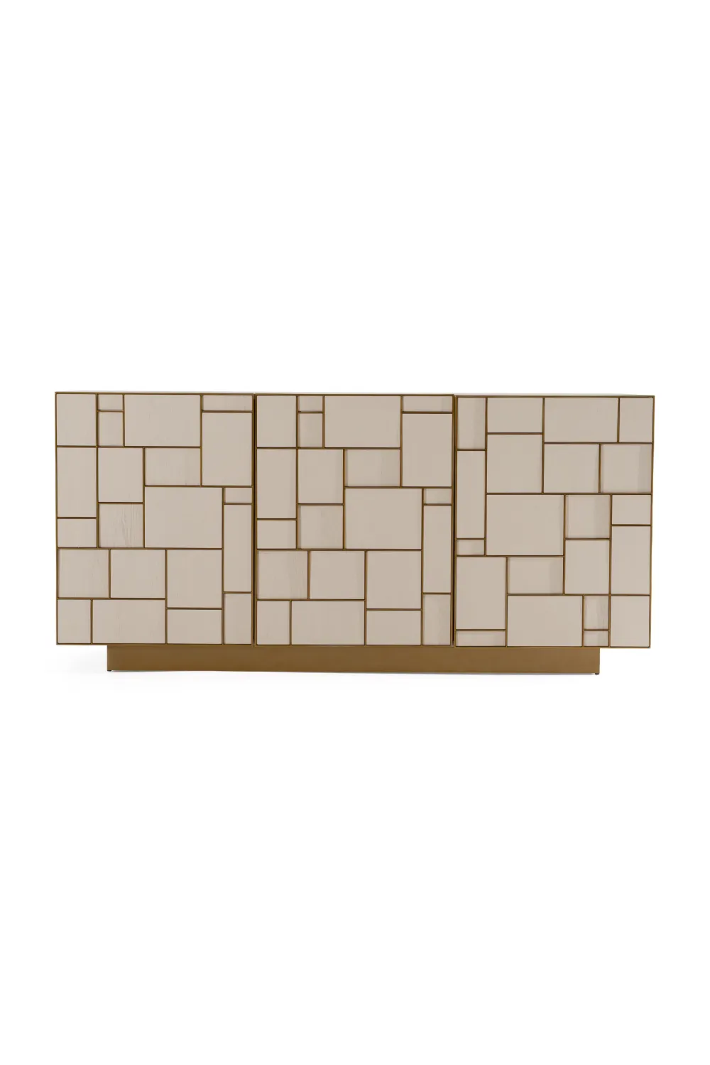 Fluted Ash Wood Sideboard