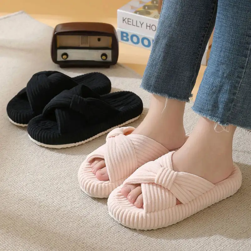 Soft Step Open Toe Lounge Slippers