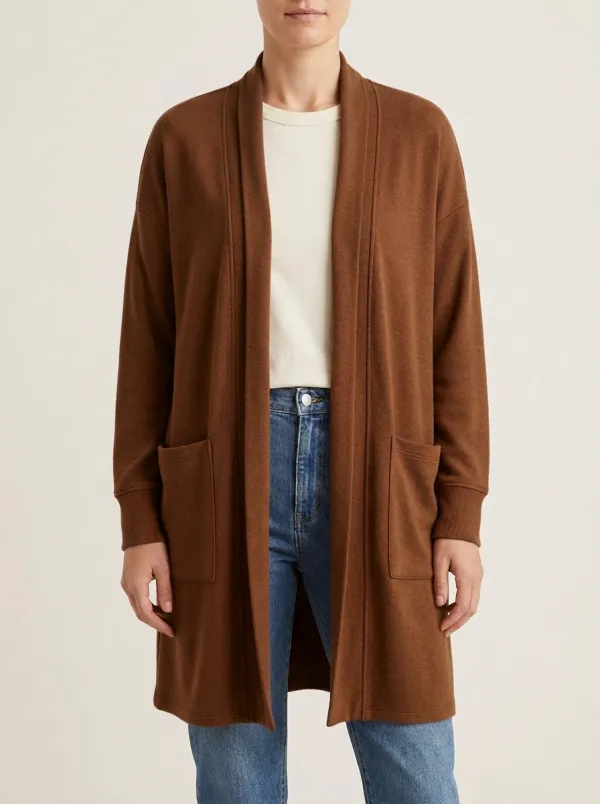 Cozy Open-Front Knit Cardigan