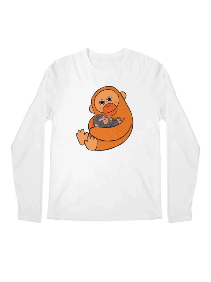 Monkey Printed Round Neck Tee
