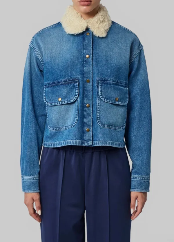Denim Cropped Jacket