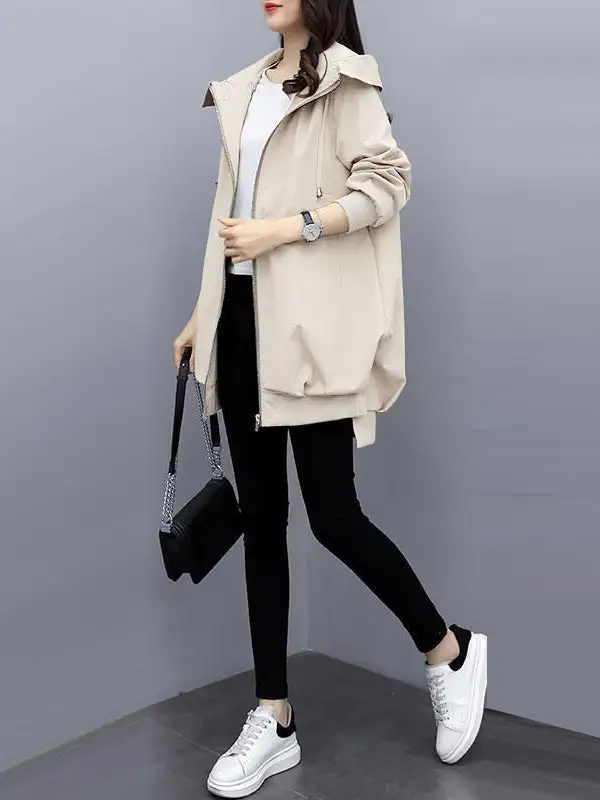 Hooded Zip Front Jacket Essential