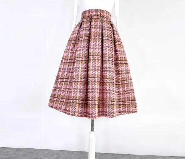 Minimal Layering Everyday Casual Wool Skirt