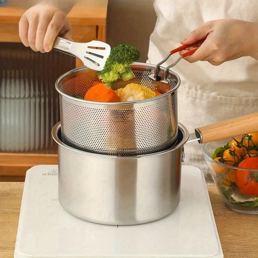 Stainless Steel Single Handle Saucepan