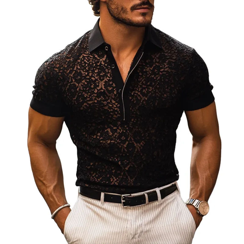 Textured Relaxed Polo
