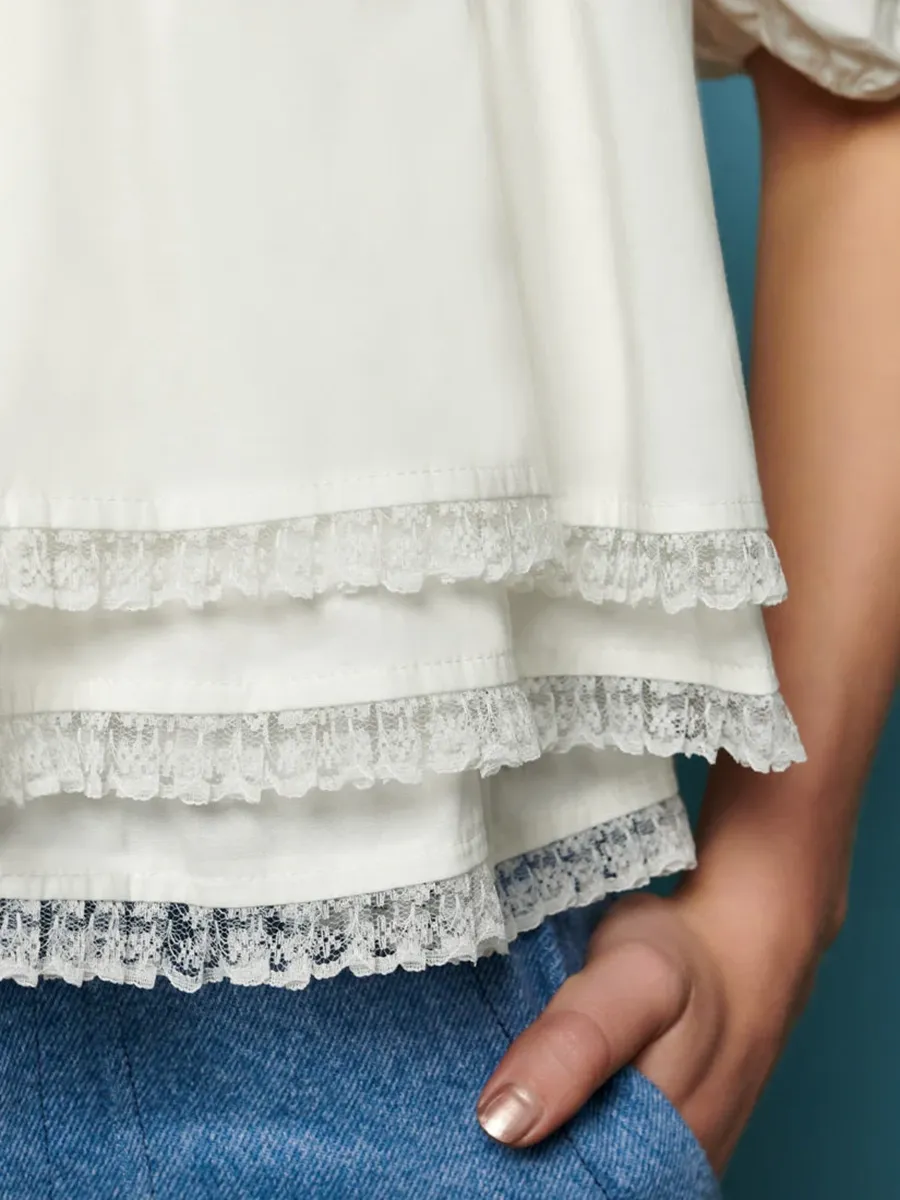Lace Trim Top