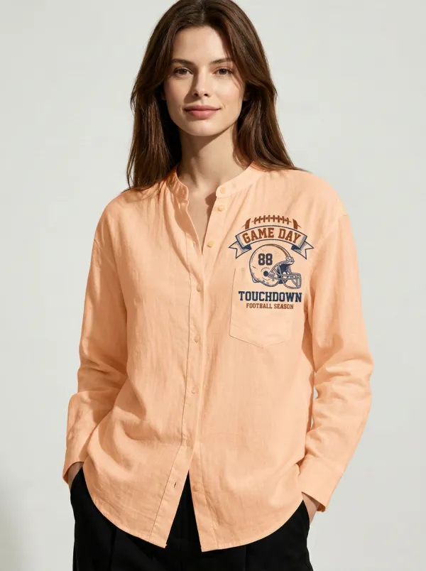 Football Graphic Casual Shirt
