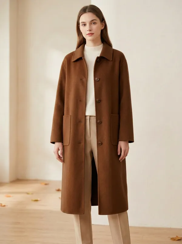 Wool-Blend Outerwear Coat