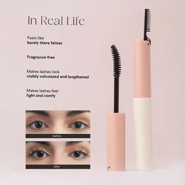 Mascara with Brush Waterproof Smudge-proof Lengthening Mascara