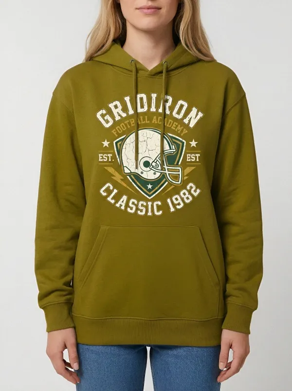 Unisex Gridiron Football Academy Helmet Graphic Hoodie