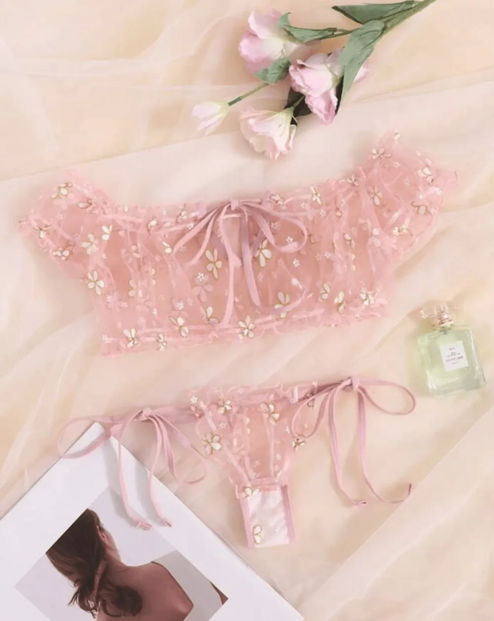 Daisy Ruffle Lingerie Set