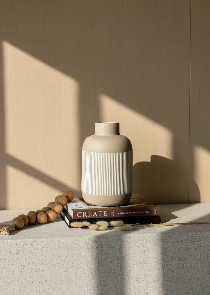 Shibui Beige Vase Tall