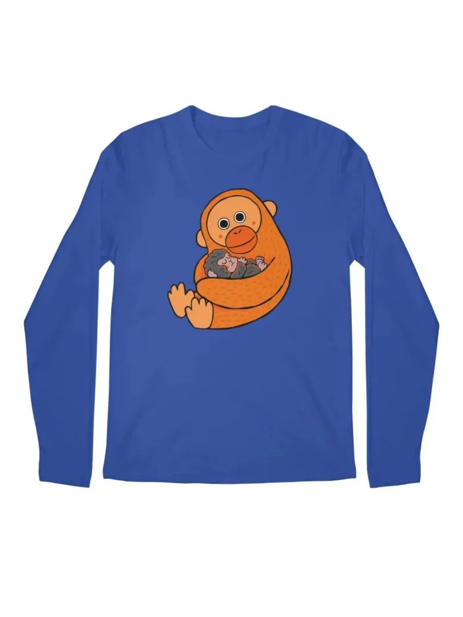Monkey Printed Round Neck Tee