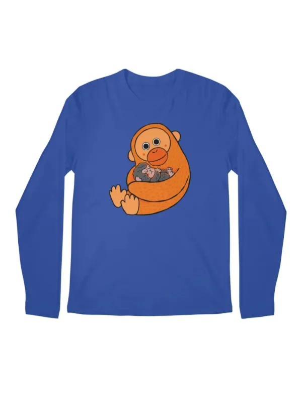 Monkey Printed Round Neck Tee