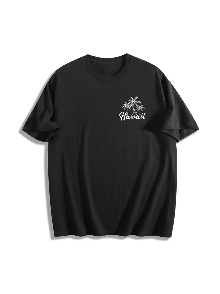 Hawaiian Positive Vibes Graphic T-Shirt