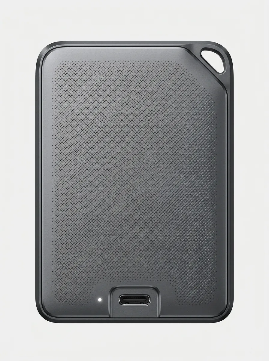 Portable External Solid State Drive Rugged Texture