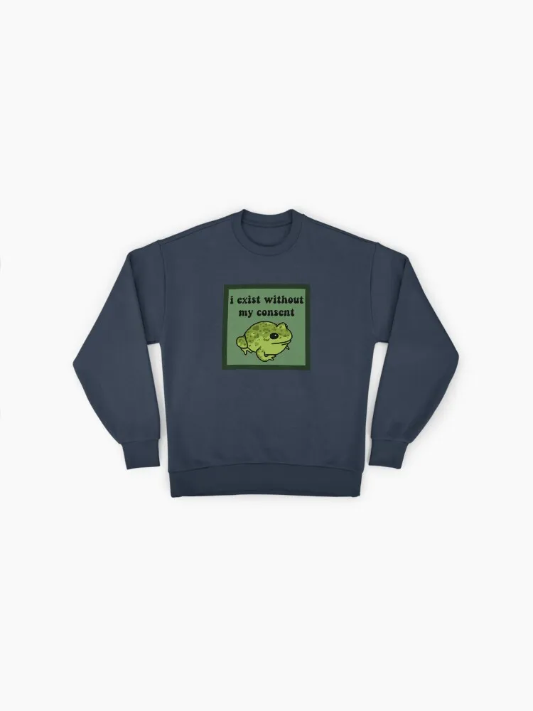 Cute Frog Anxiety Meme Sweatshirt