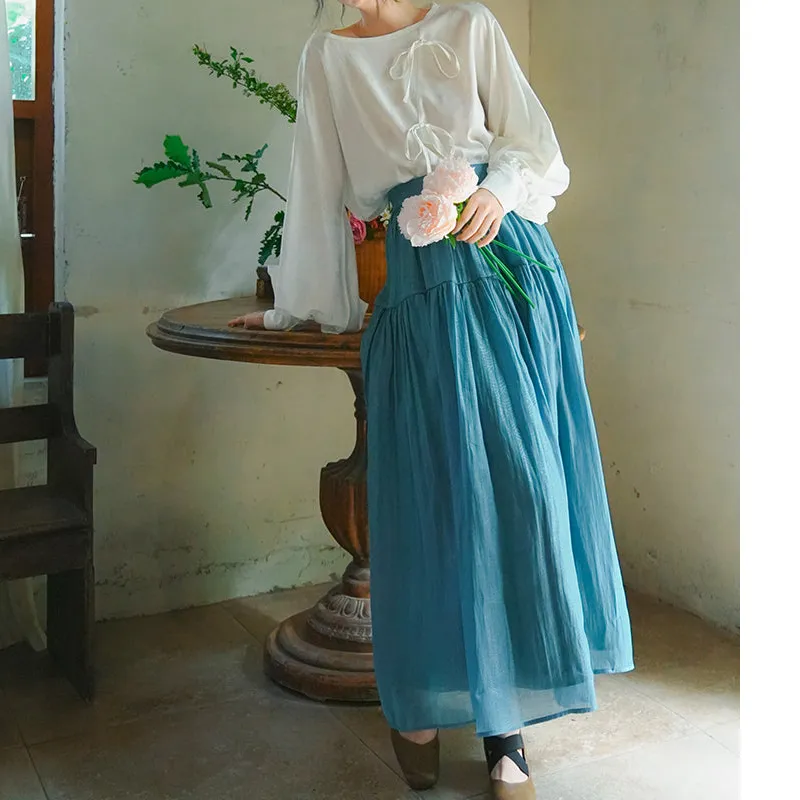 Weekend Garden Everyday Casual Polyester Skirt