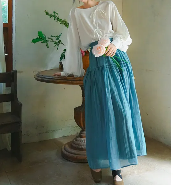 Weekend Garden Everyday Casual Polyester Skirt