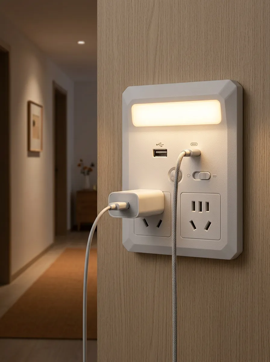 Night Light USB Charging Printed LED Outlet Cover
