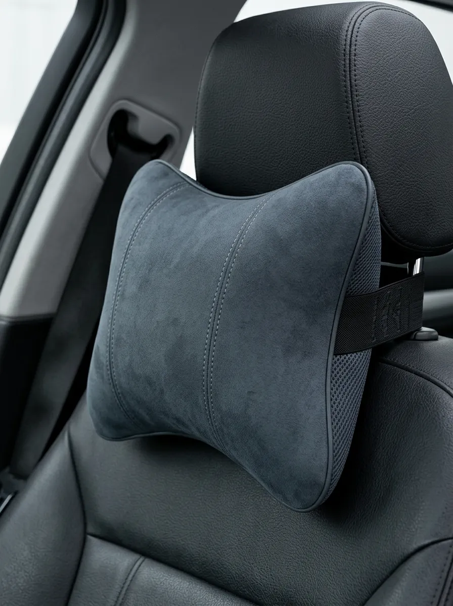 Suede Neck Support Cushion