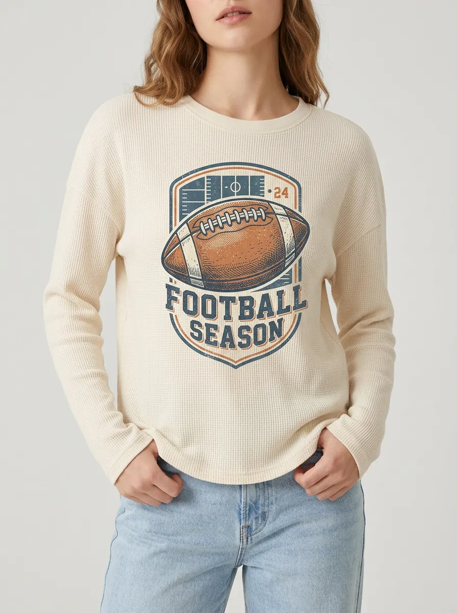 Football Graphic Casual T-Shirt