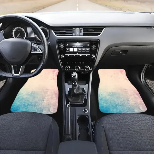 Gradient Print Floor Mats