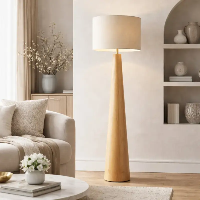 Modern Wooden Floor Lamp