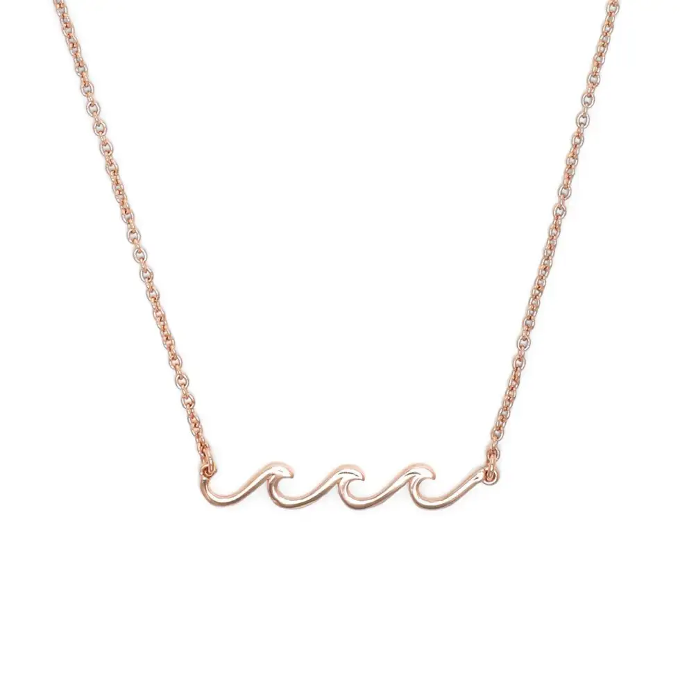 Triple Wave Pendant Necklace