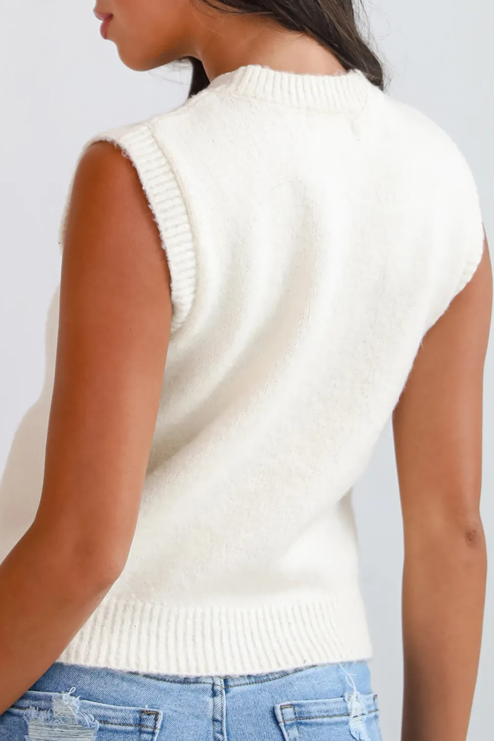 Sleeveless Sweater Top