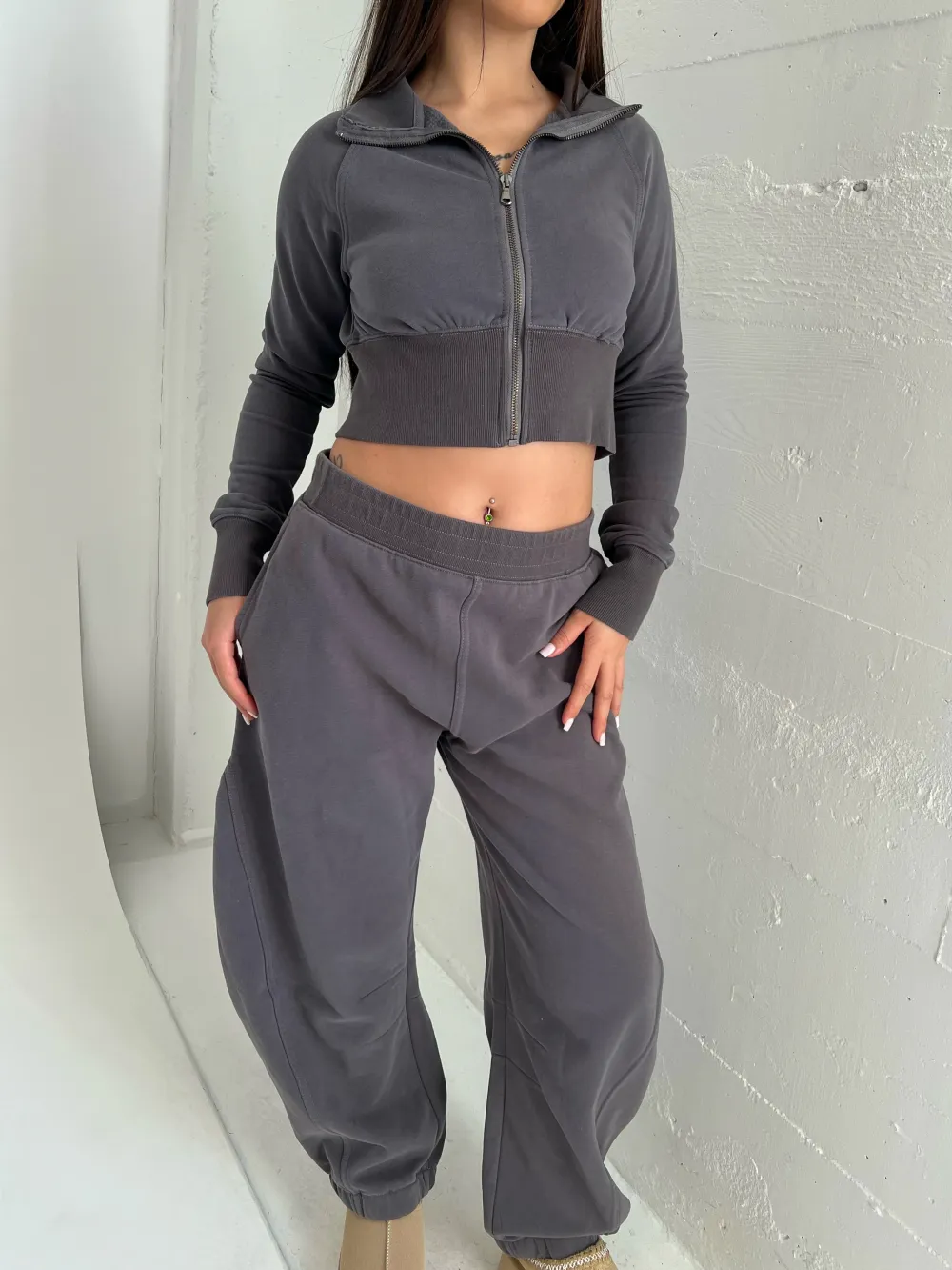 Gray Lightweight Outerwear