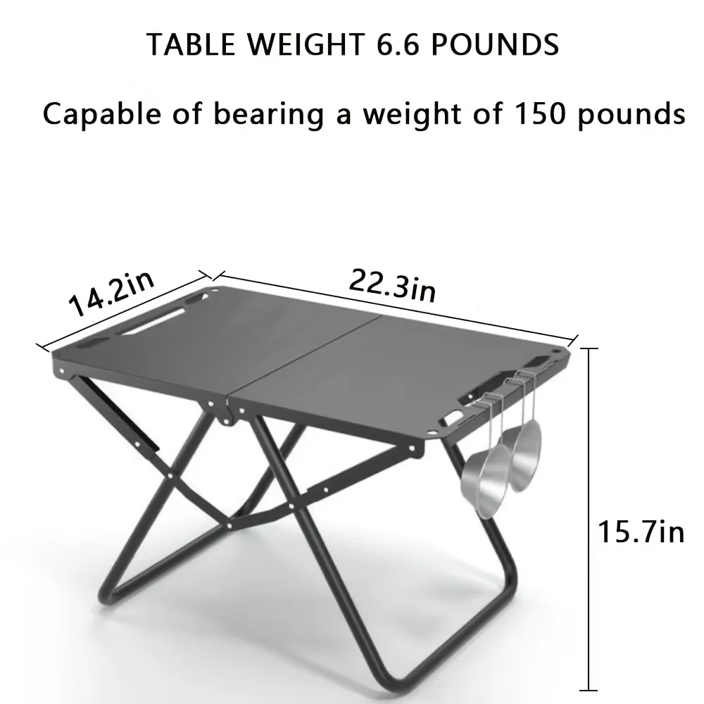 Split Folding Outdoor Table