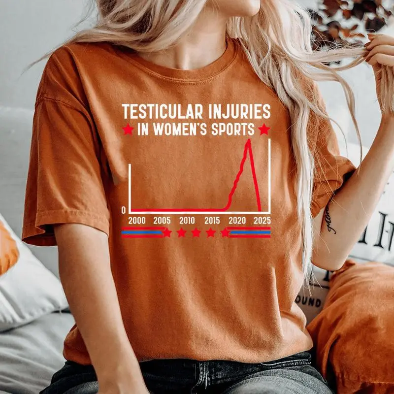 Testicular Injuries In Sports Saying Women Women's Oversized Comfort T-Shirt